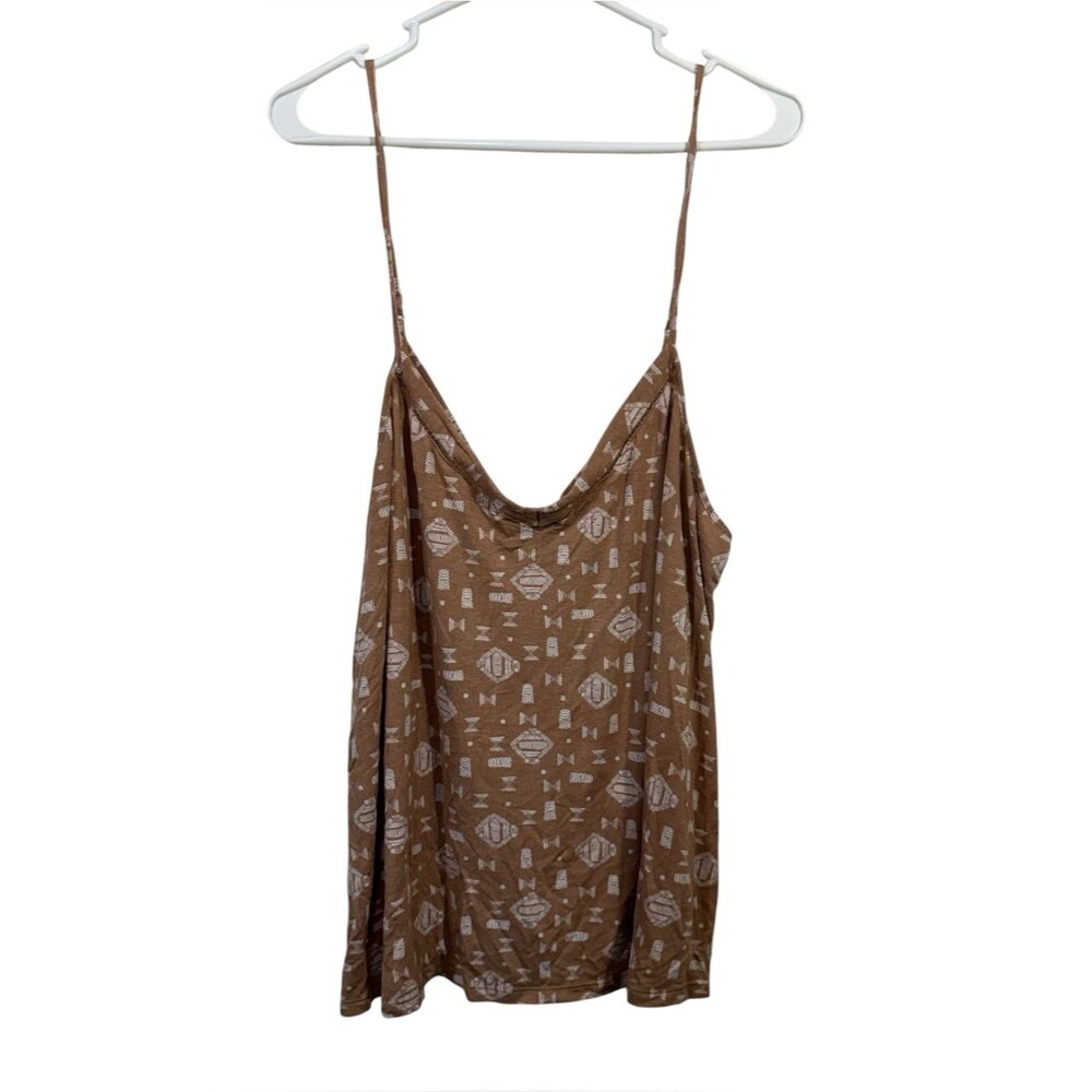NWOT Joyspun Neutral Boho Patterned Plus Size Sleep Tank Top